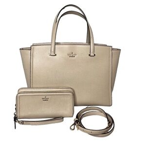 KATE SPADE Patterson Drive Geraldine Satchel Bag Matching Anita Wristlet Wallet